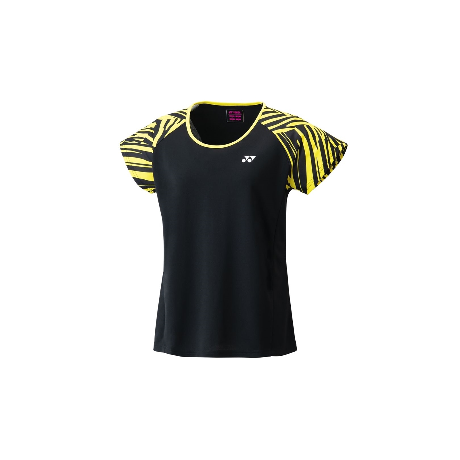 Yonex T-Shirt til kvinder – Sporty sort/gul stil