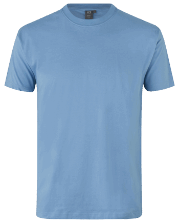 Elegant lyseblå T-Shirt til mænd – Stil og komfort!