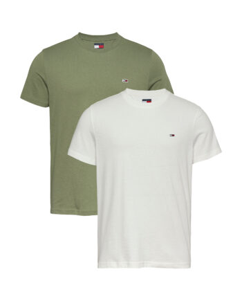 Tommy Hilfiger Grå T-Shirt – Hurtig Levering 1-3 Dage