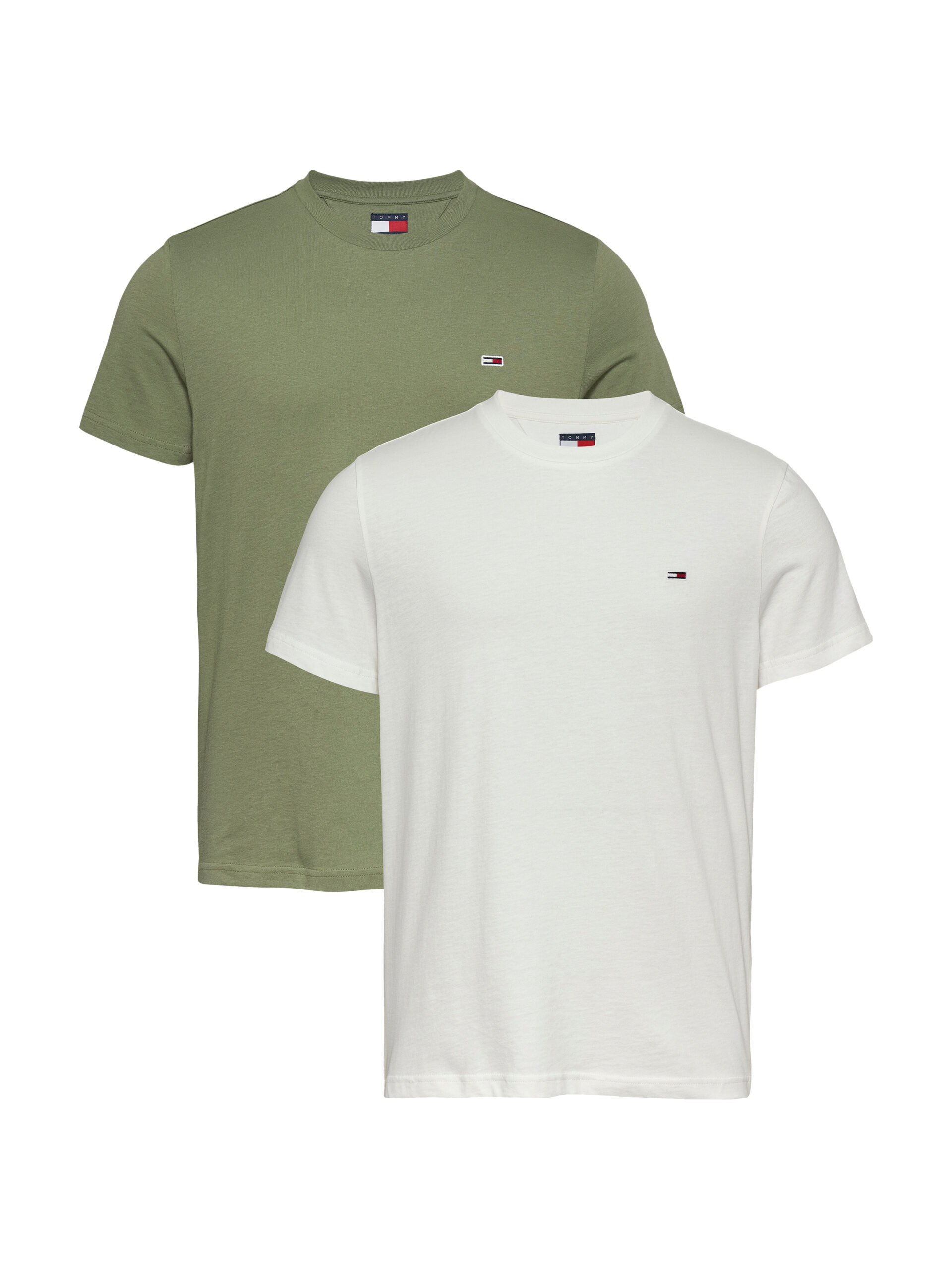 Tommy Hilfiger Grå T-Shirt – Hurtig Levering 1-3 Dage
