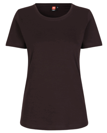 Mørk Bordeaux V-hals T-shirt til Dame – Uimodståeligt Tilbud!