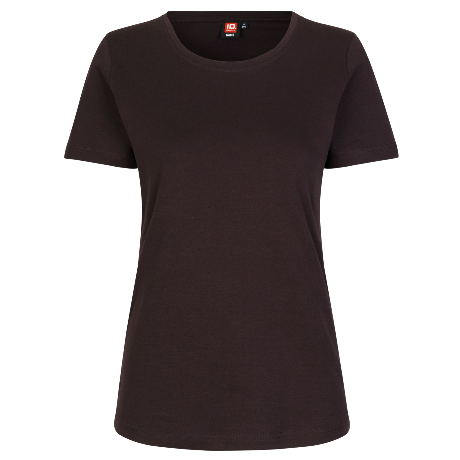 Mørk Bordeaux V-hals T-shirt til Dame – Uimodståeligt Tilbud!