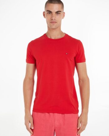 Brun Slim Fit T-Shirt fra Tommy Hilfiger – Stilfuld Elegance