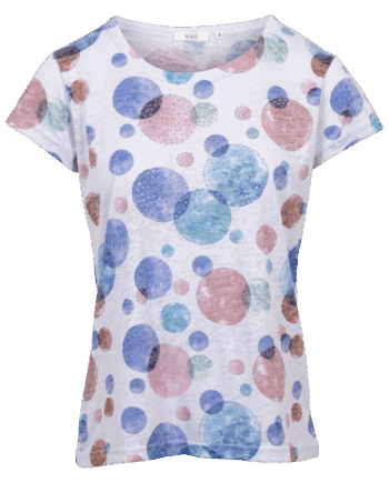 Elegant Blå T-Shirt med Rhinsten til Festlige Anledninger