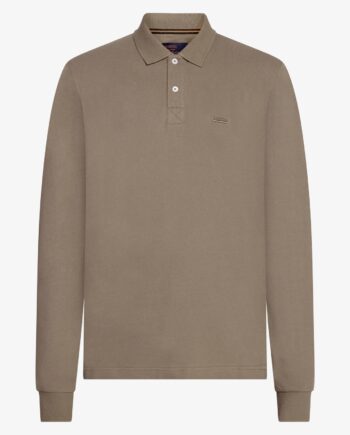 Olive Signal Polo Neil - T-Shirt i Smokey Olive