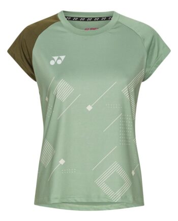 Grøn Yonex T-Shirt til piger – Lys armygrøn til sport!