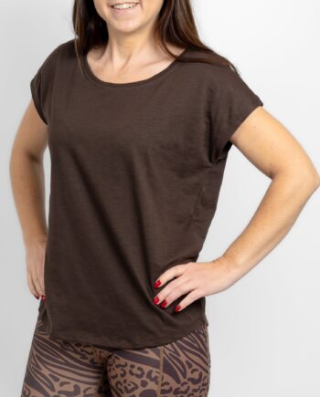 Marley Relaxed Mocha Brown Shirt - Utg T-Shirt  - 5740038332616