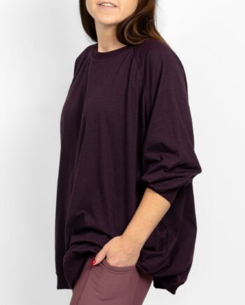 Marley Relaxed Deep Plum Shirt - Utg T-Shirt  - 5740038332692