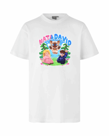 Hvid Natampdavid Olaf Tee - Nat&david T-Shirt