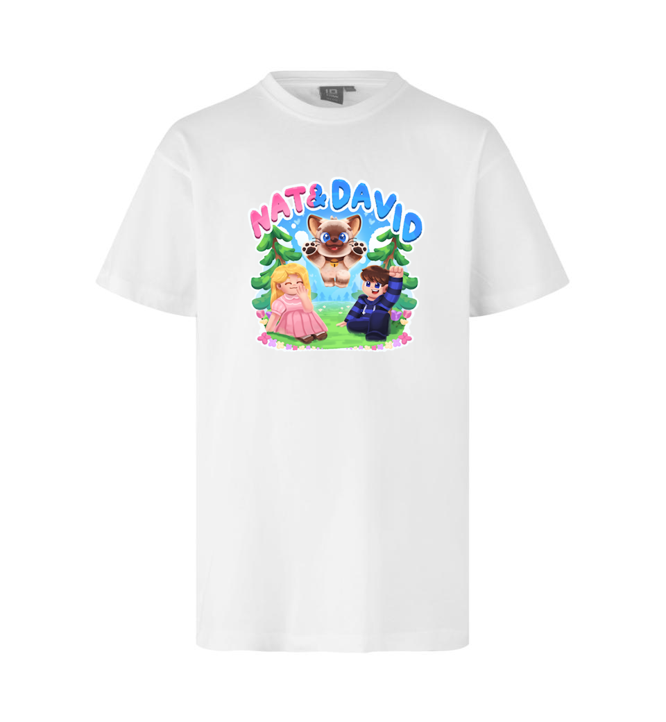Hvid Natampdavid Olaf Tee - Nat&david T-Shirt