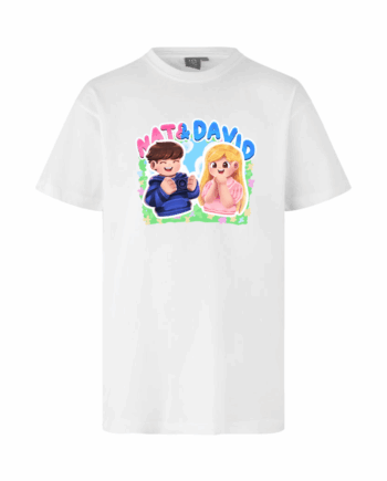 Hvid Natampdavid Tee - Nat&david T-Shirt