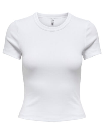 Hvid Only Shirt Val Bright White - Only T-Shirt  - 5715674053607, 57158