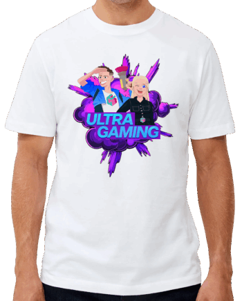 Hvid Ultra Gaming Tee - Ultra Gaming T-Shirt