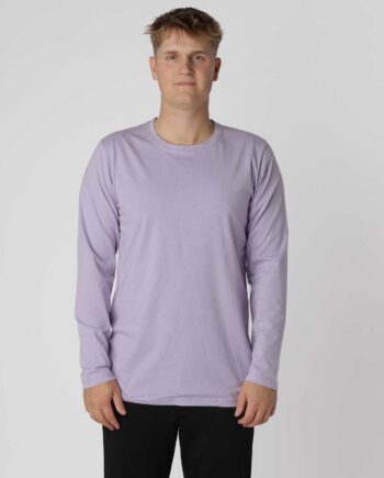 Essential Langærmet Shirt Lavender - Hiddentrend T-Shirt  - 0000200010606