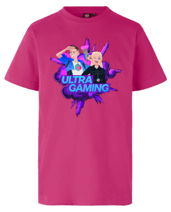 Ultra Gaming Tee Lyserød - Ultra Gaming T-Shirt