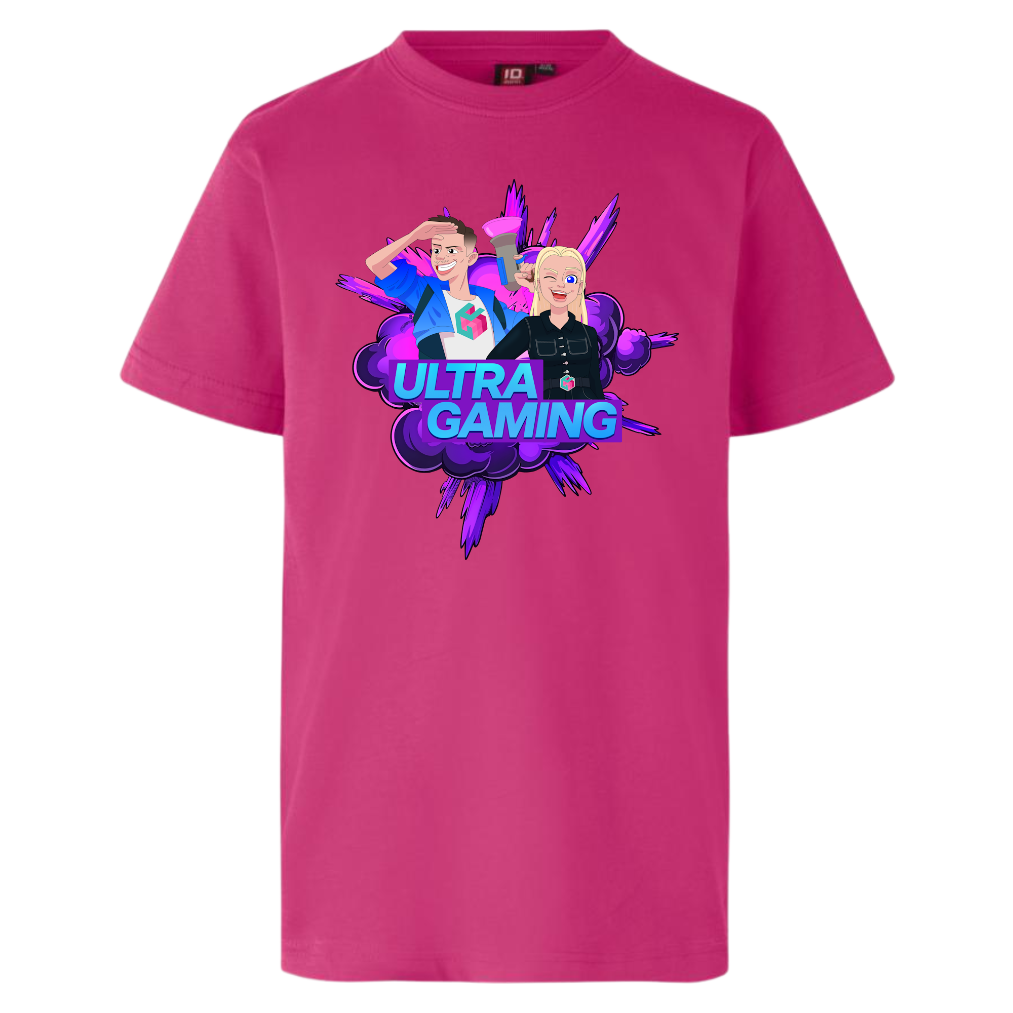 Ultra Gaming Tee Lyserød - Ultra Gaming T-Shirt