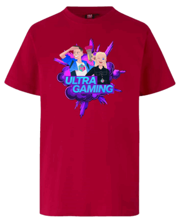 Ultra Gaming Tee Rød - Ultra Gaming T-Shirt