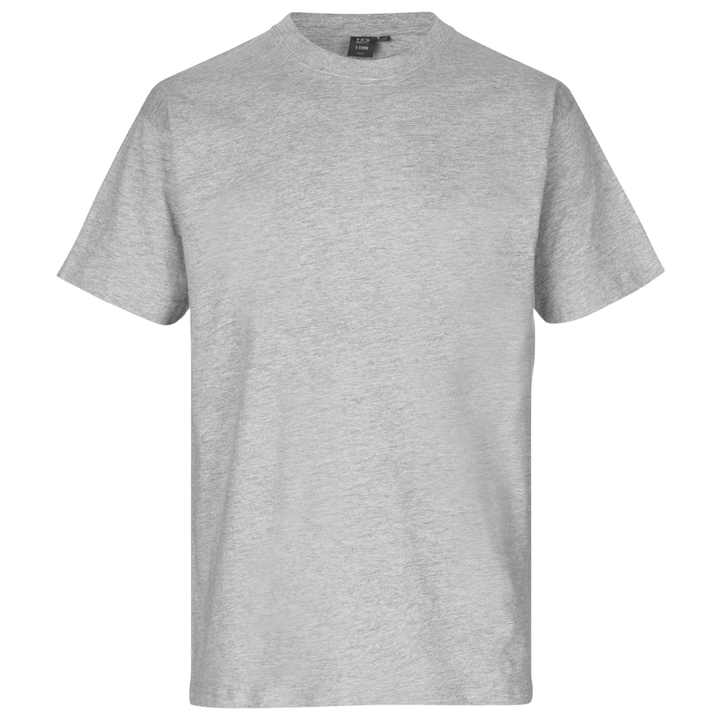 Grey Melange Time Herre Shirt - Id T-Shirt - 5709245002750