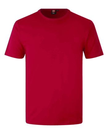 Rød Interlock Herre Shirt - Id T-Shirt  - 5709245085258