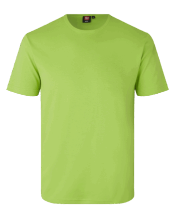 Lime Interlock Herre Shirt - Id T-Shirt  - 5709245122304