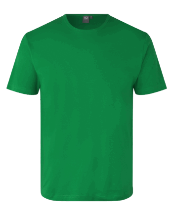 Grøn Interlock Herre Shirt - Id T-Shirt  - 5709245124087