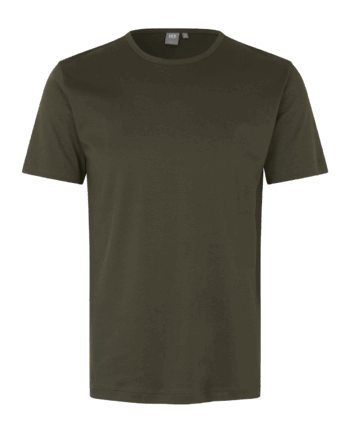 Oliven Interlock Herre Shirt - Id T-Shirt  - 5708302035755