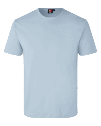Lys Blå Interlock Herre Shirt - Id T-Shirt  - 5709245084923