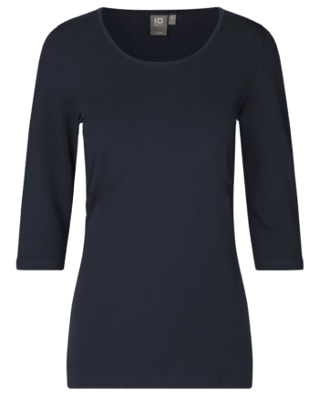 Navy Stretch Dame Trøje Stretch - Id T-Shirt  - 5708302040407