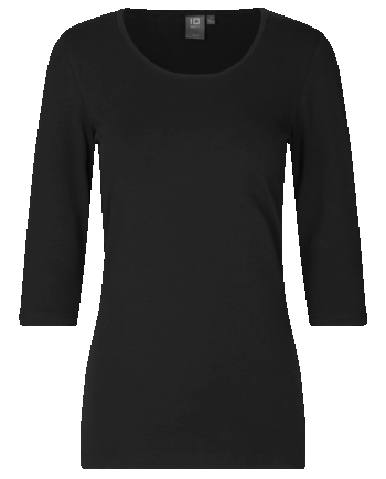 Sort Stretch Dame Trøje Stretch - Id T-Shirt  - 5708302040445