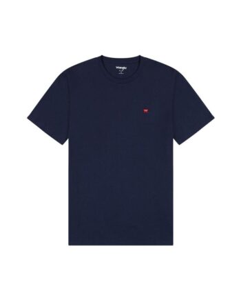 Blå Signofftee Navy - Wrangler T-Shirt  - 5401019839226