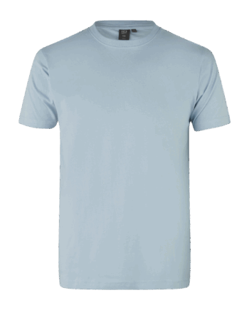 Lys Blå Yes Herre Shirt - Id T-Shirt  - 5709245069609