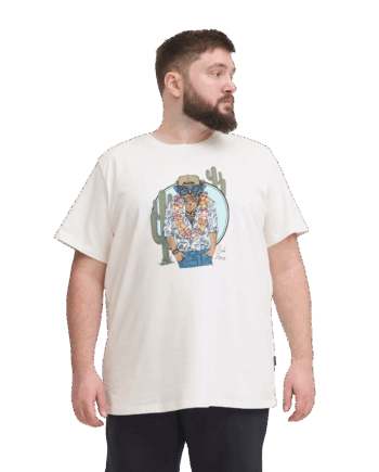 Hvid Blend Herre Shirt White Owl - Blend T-Shirt  - 5715749357623