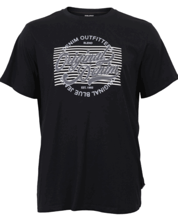 Sort Blend Ian Herre Shirt Black Beauty - Blend T-Shirt  - 5715750584674