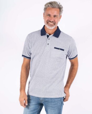 Hvid Vito Fletcher Herre Polo Optical White - Vito T-Shirt  - 5715394145026