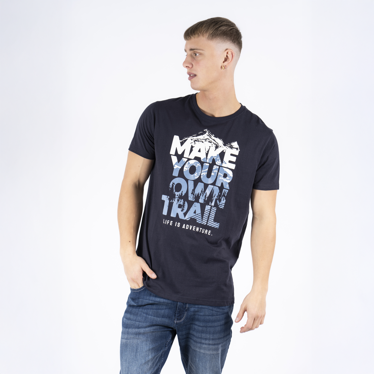Night Navy Marcus Tex Herre Shirt - Marcus T-Shirt - 5715394548643