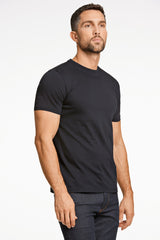 Sort Mercerized Cotton Tee - Lindbergh T-Shirt  - 5714398800764