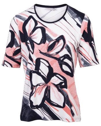 Rot Gabriella Dame Shirt Plus Size - Gabriella K. T-Shirt