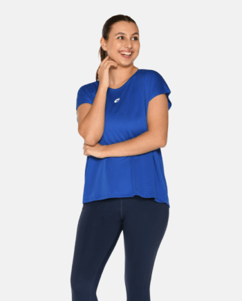 Cobalt Zebdia Dame Trænings Tee Shirt - Zebdia T-Shirt  - 5708247617061