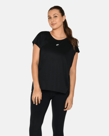 Sort Zebdia Dame Trænings Tee Shirt Black - Zebdia T-Shirt  - 5708247617160