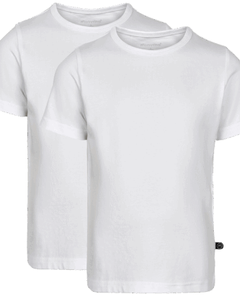 Hvid Minymo Børne Shirt Brilliant White 152 - Minymo T-Shirt