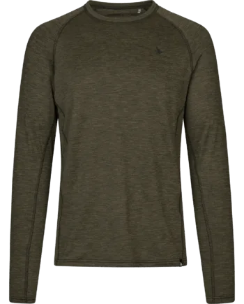 Seeland Peak Shirt Military Olive Melange - Seeland T-Shirt  - 5714733674715