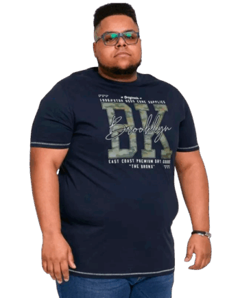 Navy D555 Herre Shirt 9xl - D555 T-Shirt  - 5757150926579