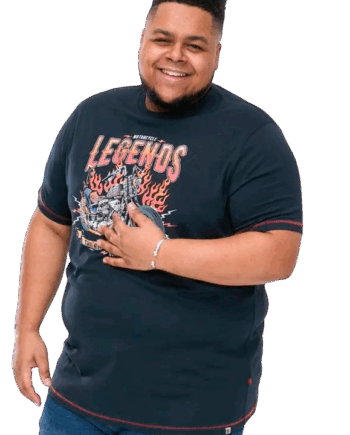 Navy D555 Jagger Herre Shirt 5xl - D555 T-Shirt  - 5715066009762