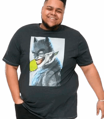 Sort D555 Martin Herre Shirt Black Marl - D555 T-Shirt  - 5715066009878