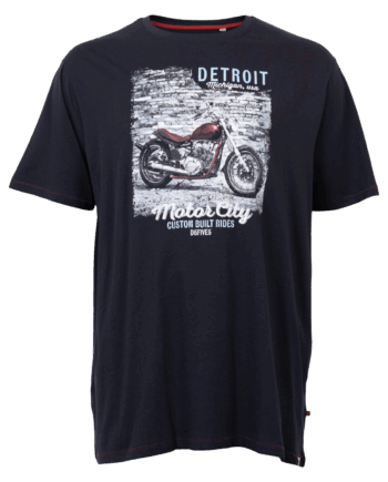 Navy D555 Herre Shirt 5xl - D555 T-Shirt  - 5715066066611