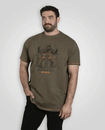 Khaki D555 Stockton Herre Shirt - D555 T-Shirt  - 5715066117160