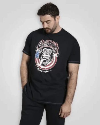 Navy D555 Birkenhead Herre Shirt 6xl - D555 T-Shirt  - 5715066117221