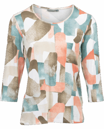 Khaki Comb Marinello Dame Trøje - Marinello T-Shirt  - 5715066057794