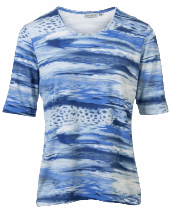 Jeans Gabriella Dame Kortærmet Bluse - Gabriella K. T-Shirt  - 5757150790576