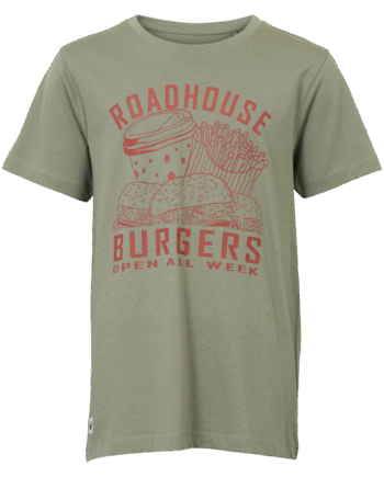 P7 VETIVER Queenz Doka Drenge Shirt Vetiver 170 - Queenz T-Shirt  - 5712985738407